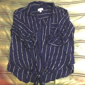 Button up tie front top, Vixbe